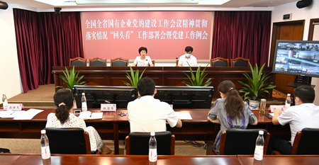 蘇鹽集團黨委召開全國全省國有企業(yè)黨的建設工作會議精神貫徹落實情況“回頭看”工作部署會暨黨建工作例會 蘇鹽集團黨委召開全國全省國有企業(yè)黨的建設工作會議精神貫徹落實情況“回頭看”工作部署會暨黨建工作例會